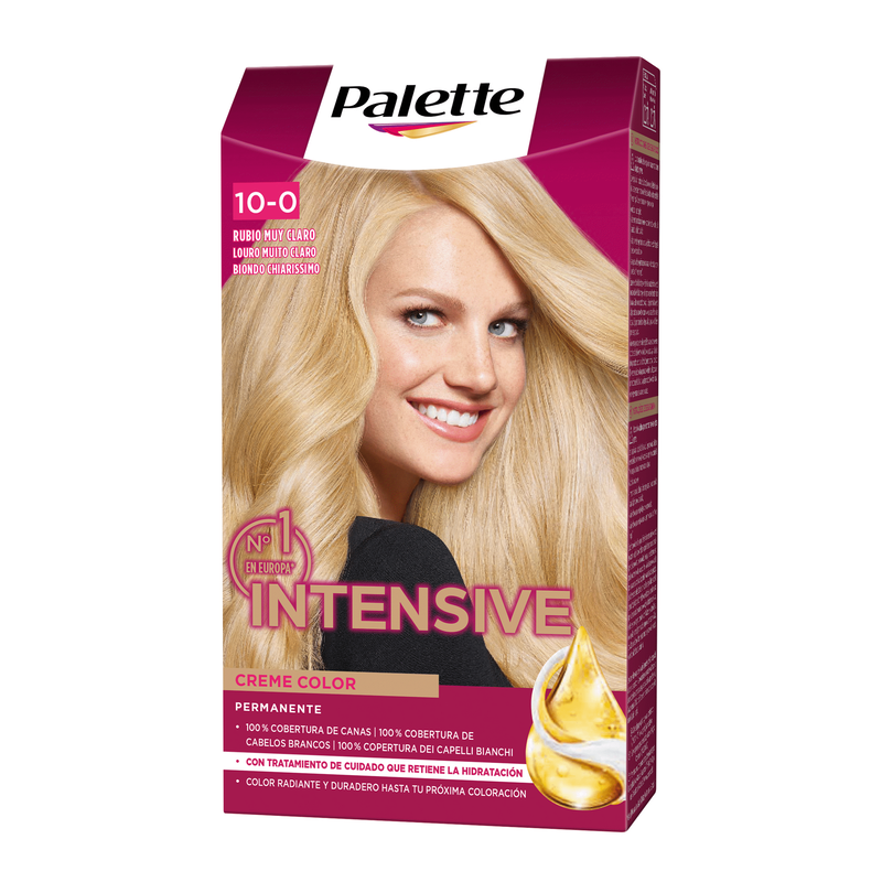 Coloração Permanente Intensive Louro Muito Claro 10-0 Palette