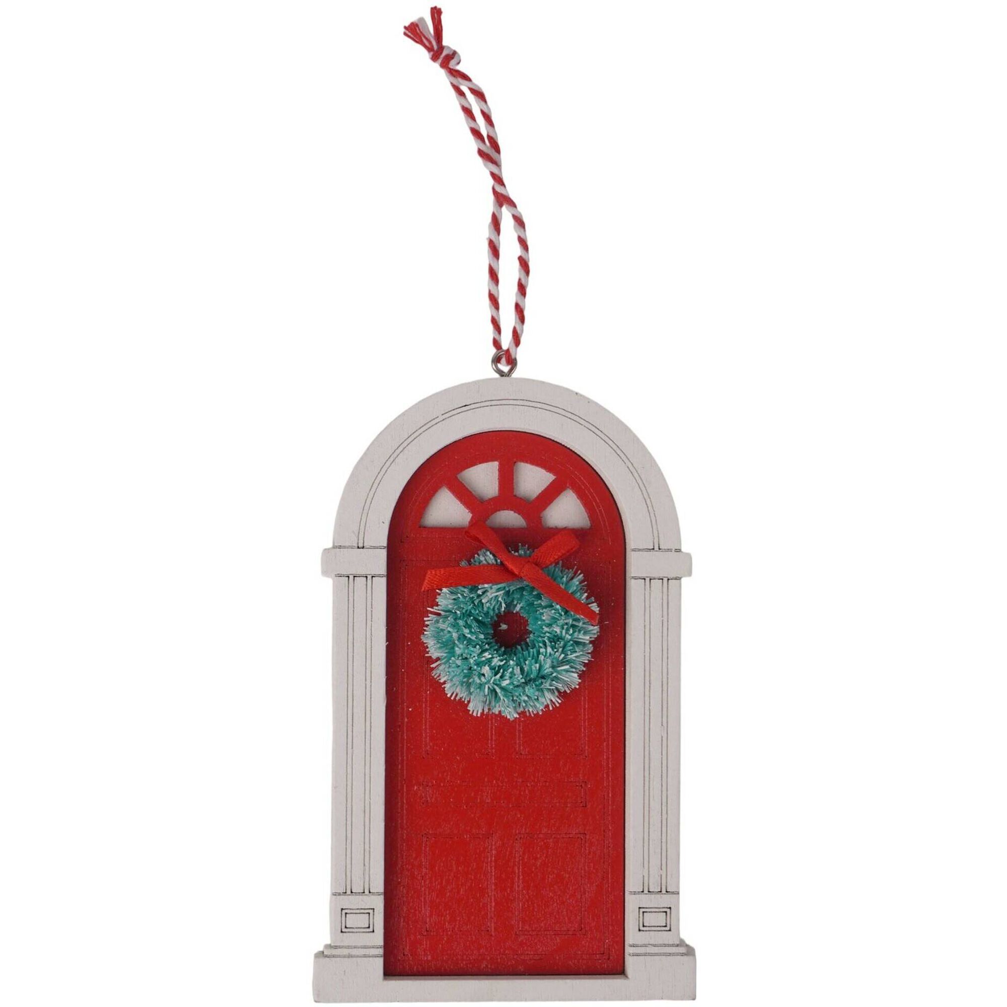 Ornamento Madeira Porta Redonda