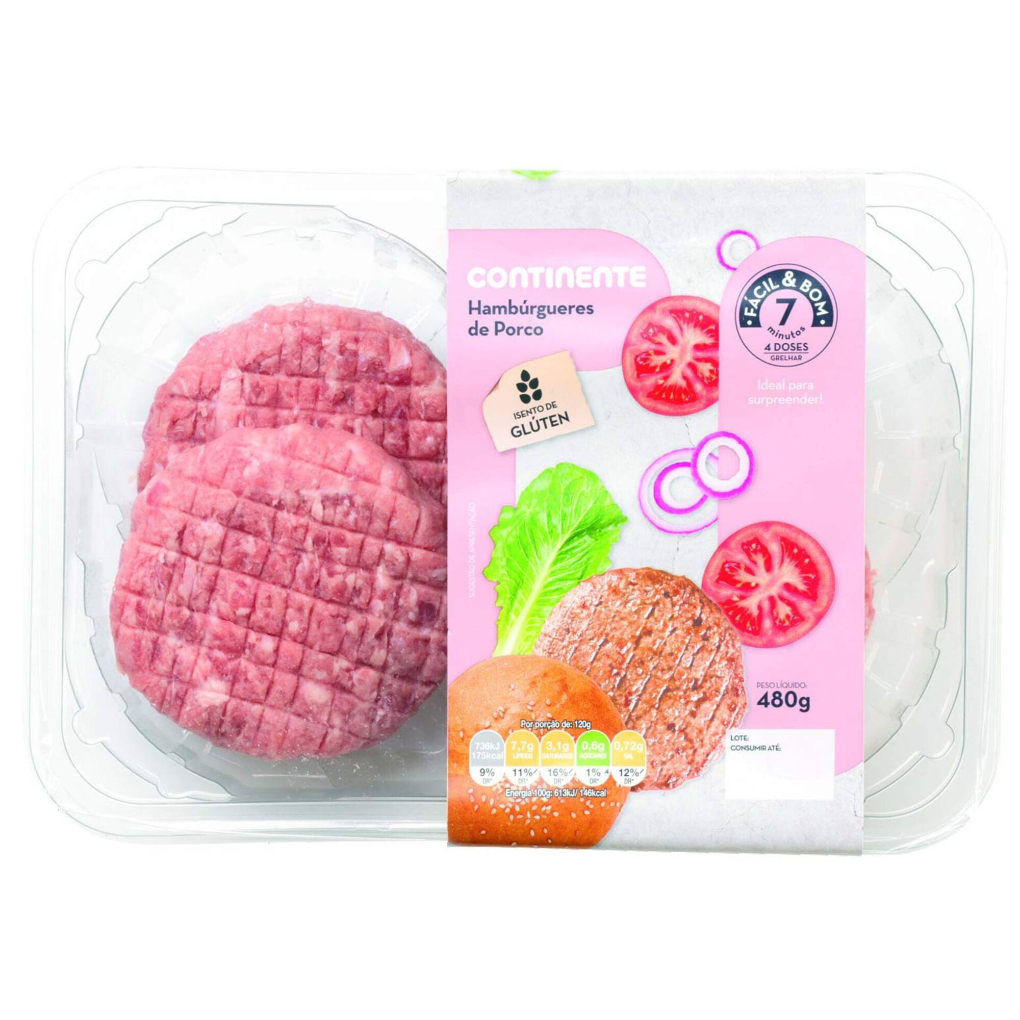 Hambúrguer de Porco Hambúrguer de Porco
