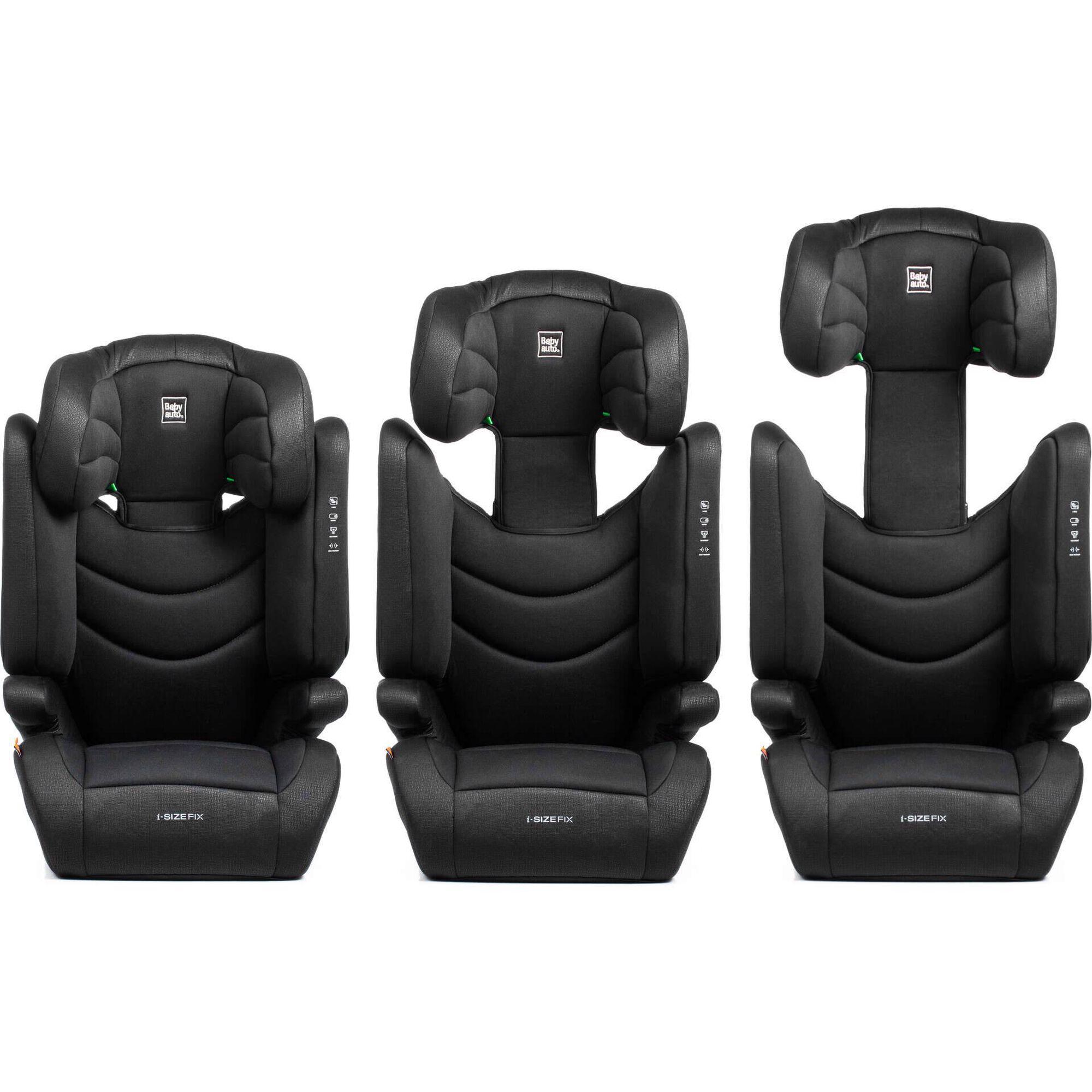 Cadeira Auto I-Size 100-150cm Isofix Jef Fix Preto Babyauto