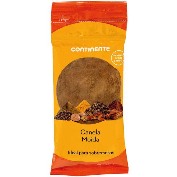 Canela Moída em Saqueta Continente