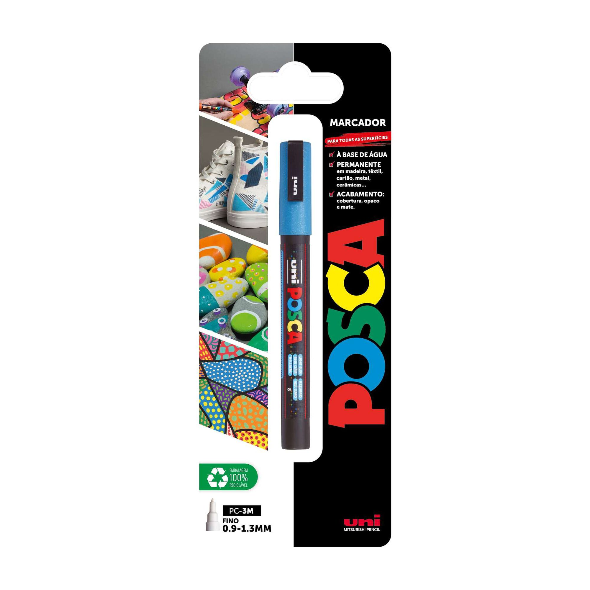 Marcador Permanente Posca PC-3M (várias cores) Marcador Permanente Posca PC-3M (várias cores)