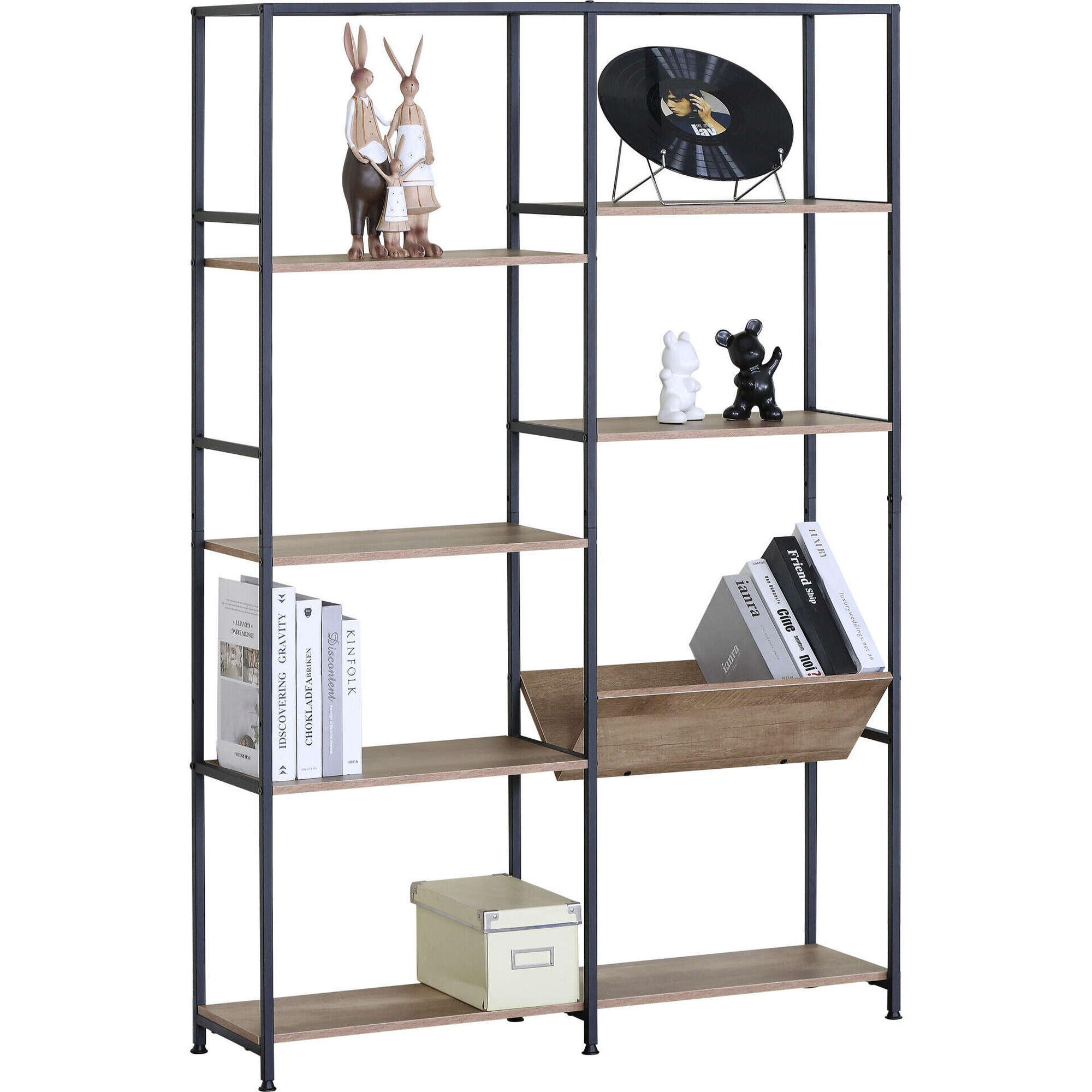 Estante Dupla 8 Prateleiras Minimal Kasa