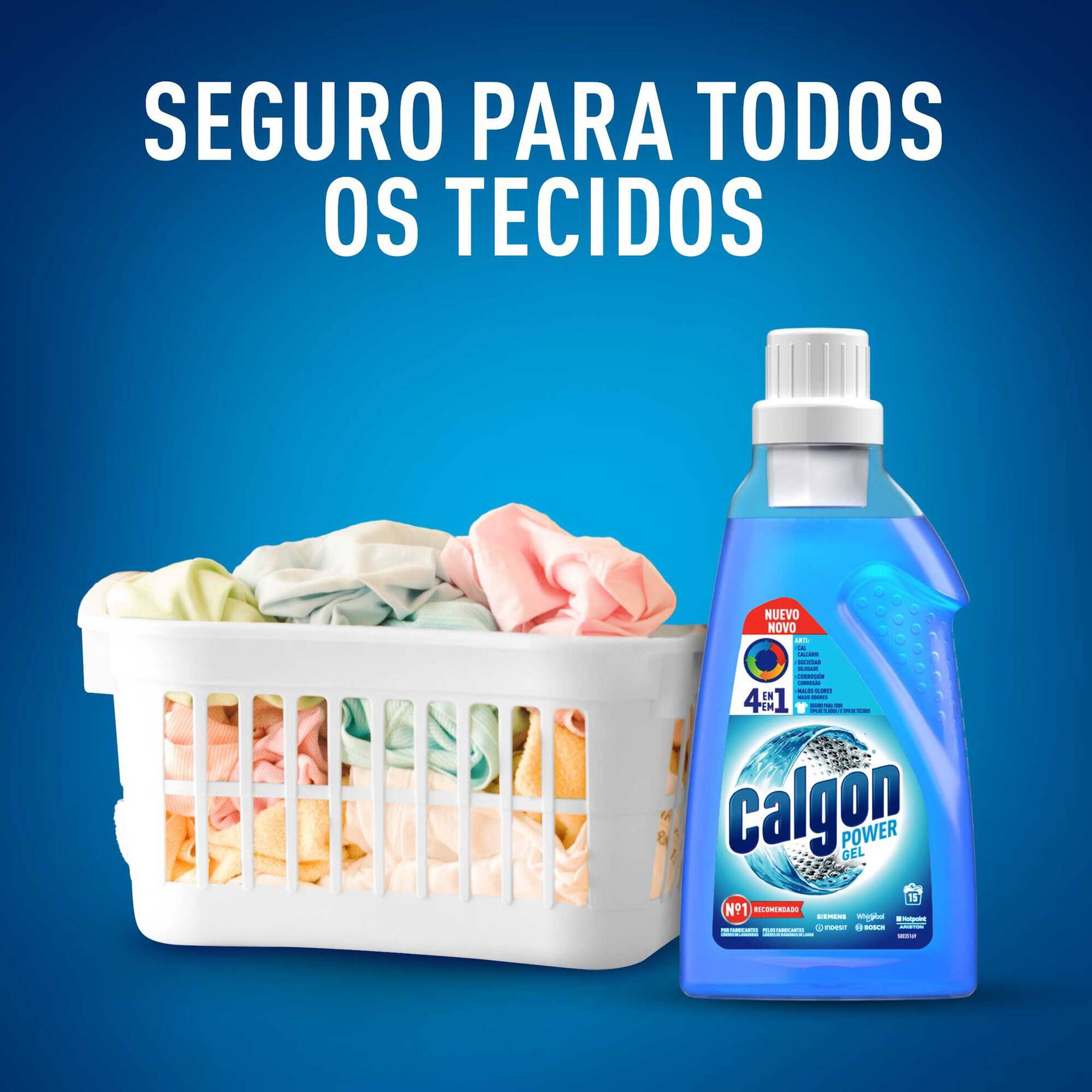 Descalcificador Máquina Roupa Gel 4 em 1