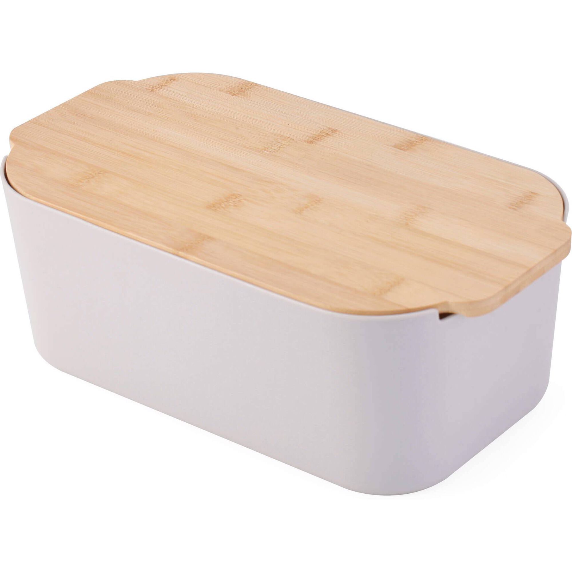 Caixa de P&atilde;o com T&aacute;bua de Corte Flora Kasa