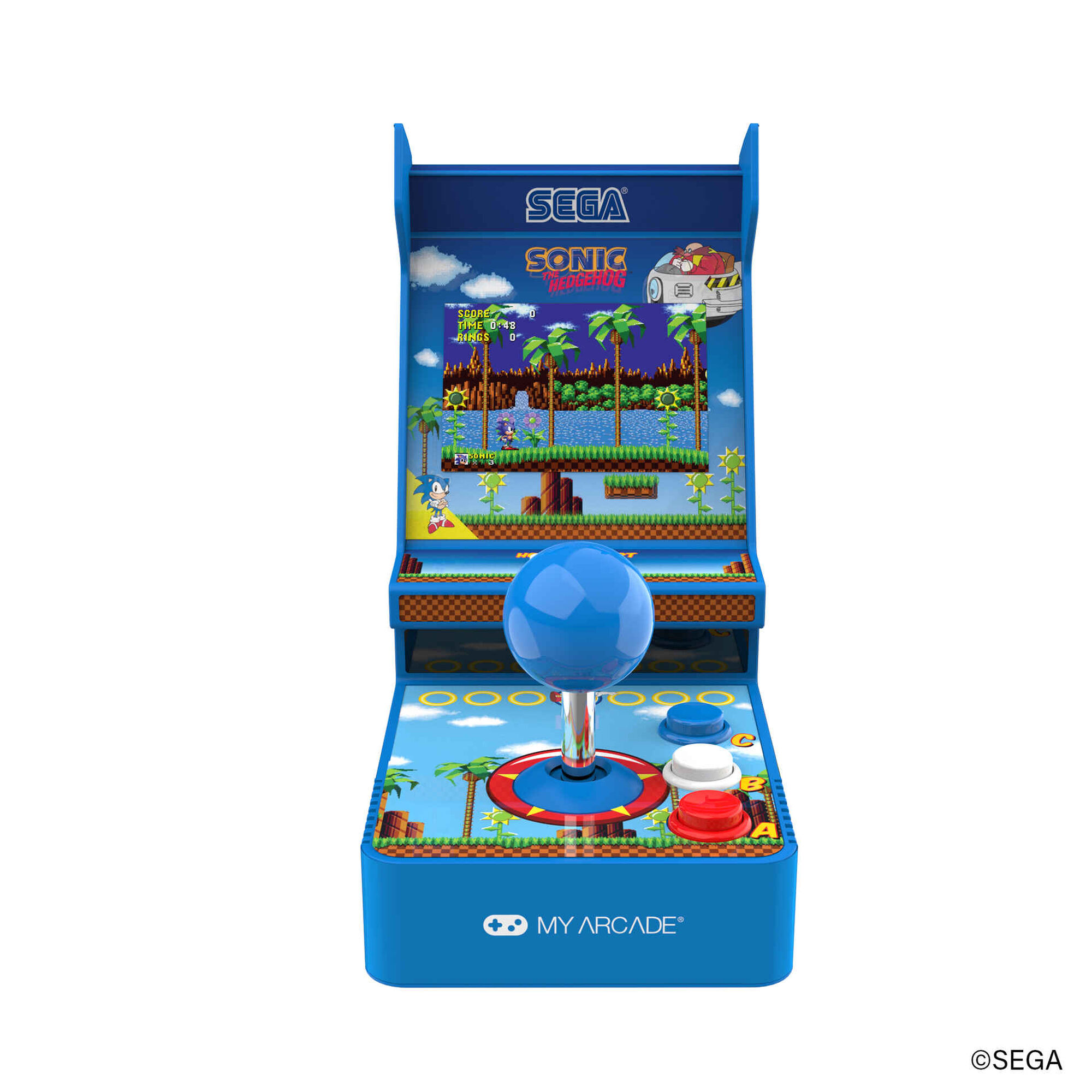 My Arcade - Mini M&aacute;quina Arcade Port&aacute;til com Joystick Sonic The Hedgehog