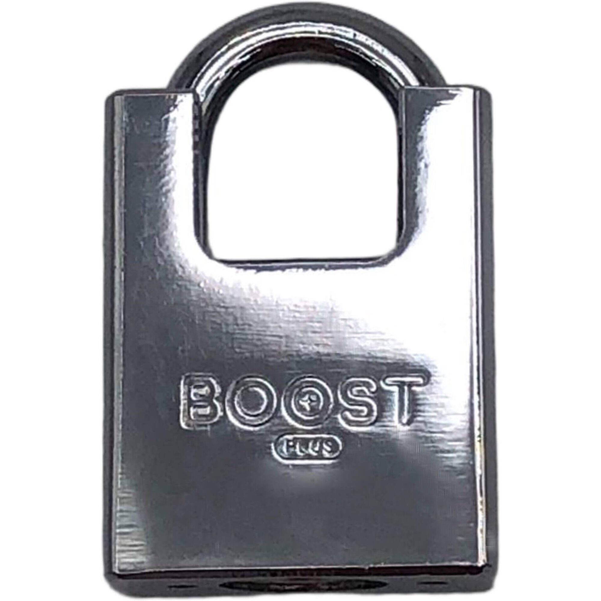 Cadeado Extra Forte com Chave Prateado Boost