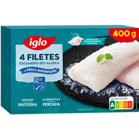 Filetes Escamudo-do-Alasca Congelado Filetes Escamudo-do-Alasca Congelado
