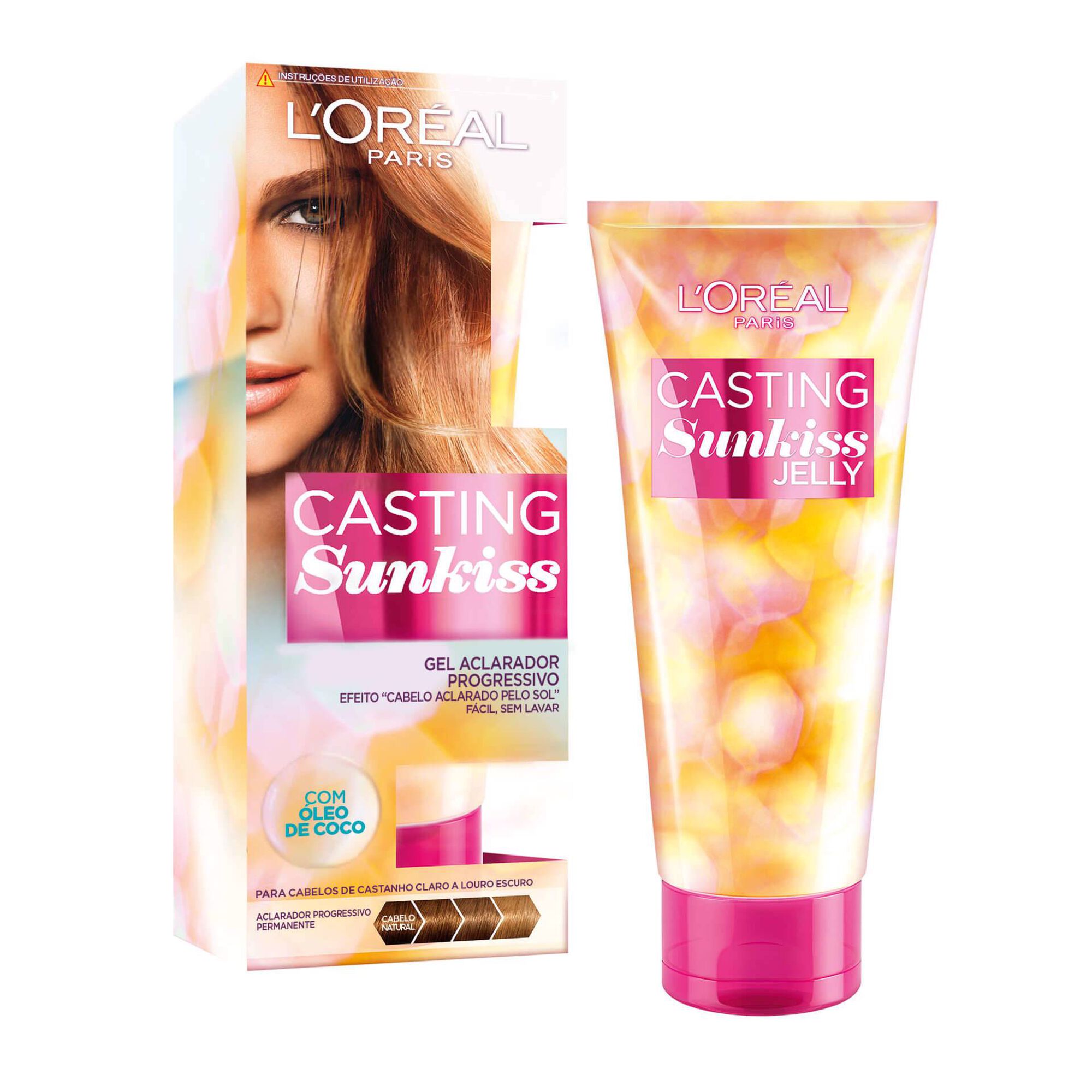 Aclarador de Cabelo Gradual Casting Sunkiss Jelly Castanho Claro 1
