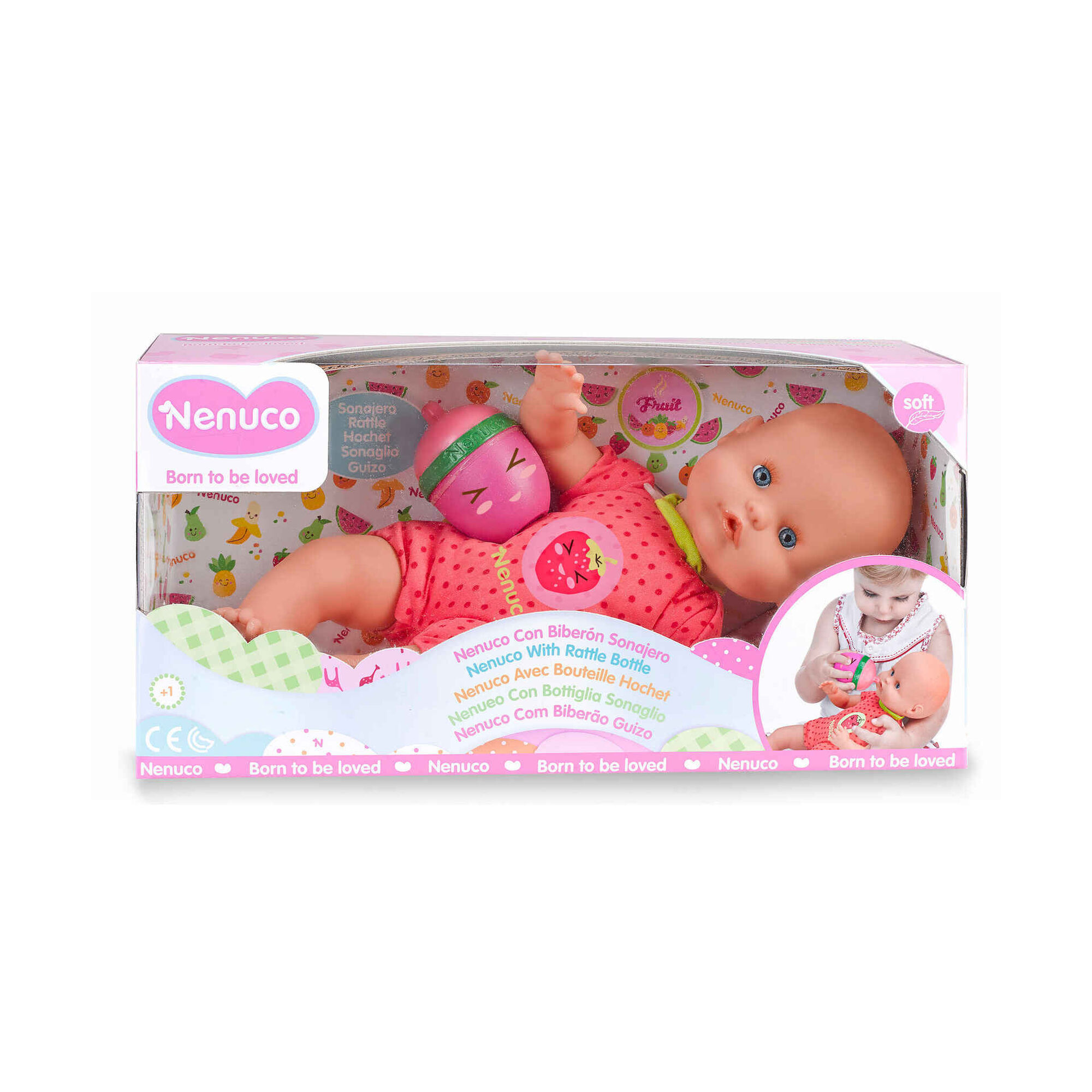 Nenuco - Boneco com Biber&atilde;o e Guizo (v&aacute;rias cores)