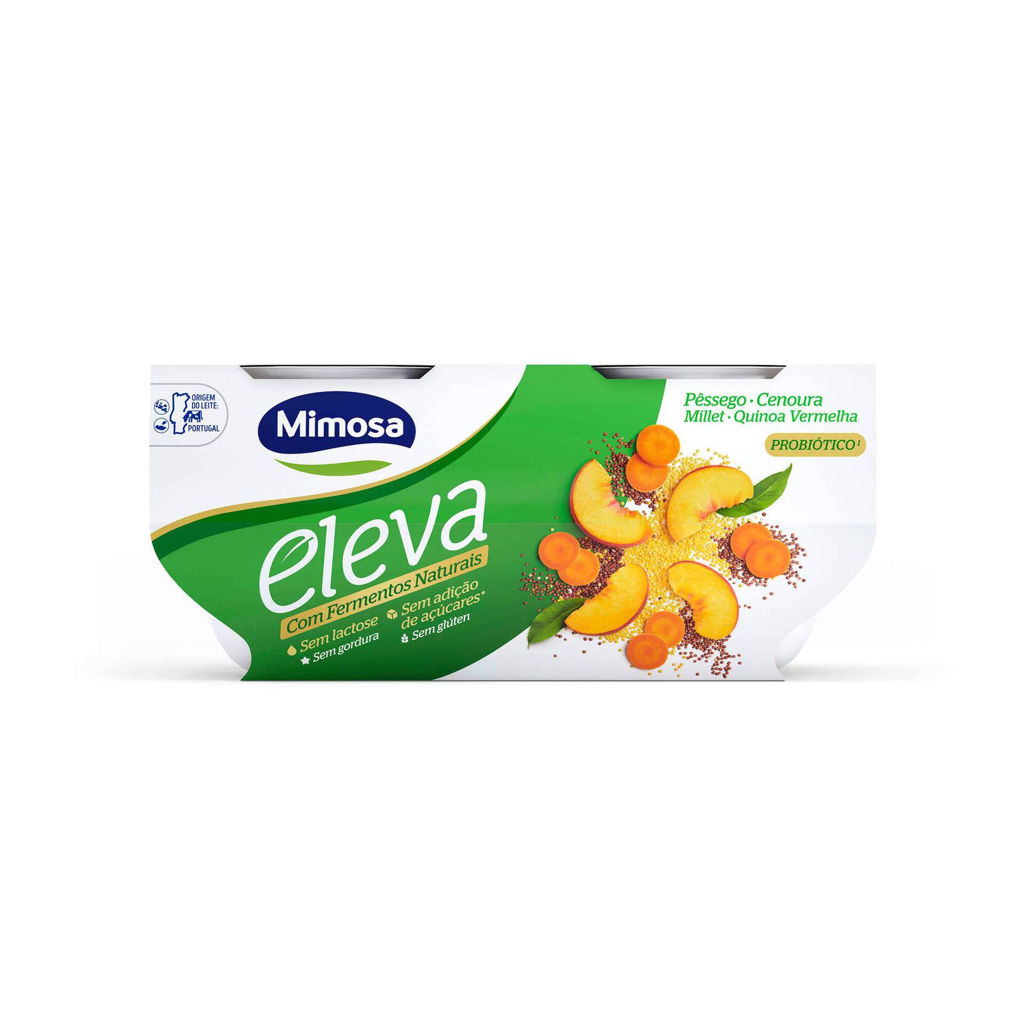 Iogurte Bifidus Pêssego e Cenoura Eleva sem Lactose Iogurte Bifidus Pêssego e Cenoura Eleva sem Lactose