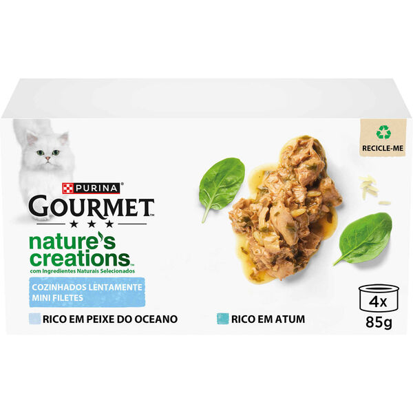 Comida Húmida para Gato Atum Lata Purina Gourmet Nature