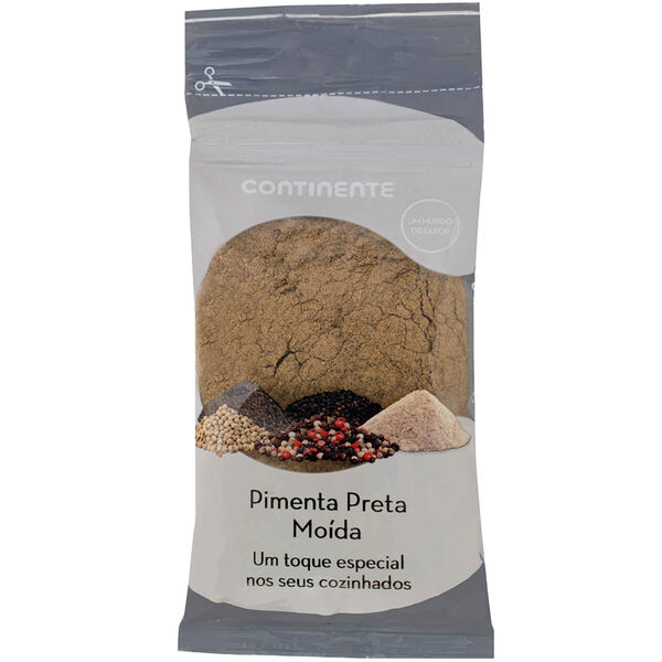Pimenta Preta Moída em Saqueta Continente