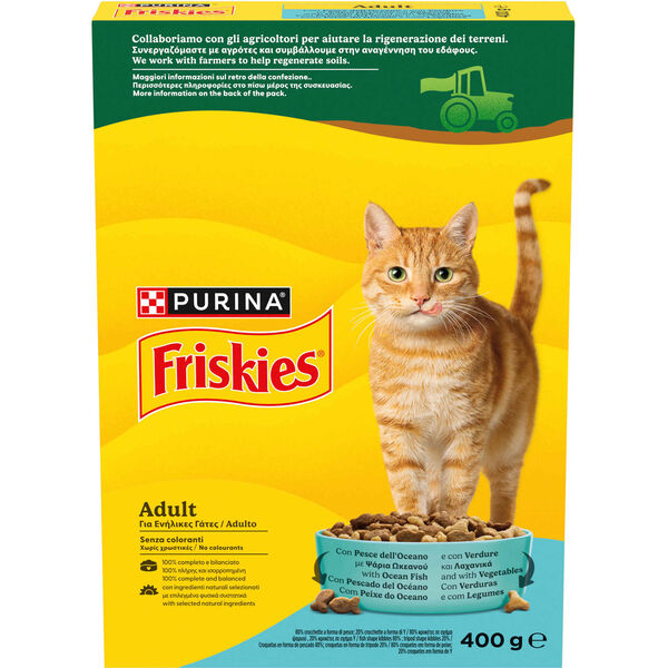 Ração para Gato Adulto Peixe e Legumes Purina Friskies