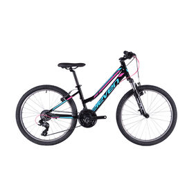Bicicleta Júnior Pro Roda 24'' 21V VB Preta, Azul e Rosa