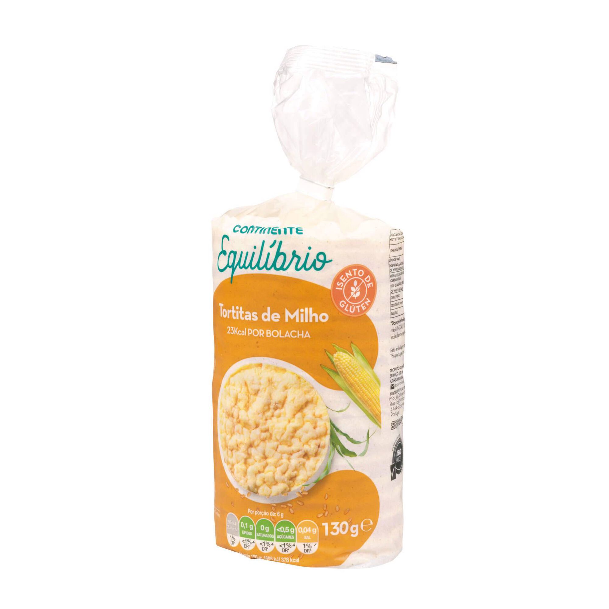 Tortitas de Milho com Sal sem Glúten