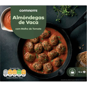 Alm&ocirc;ndegas com Molho de Tomate Continente