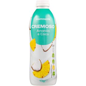 Iogurte L&iacute;quido Cremoso Anan&aacute;s e Coco Continente