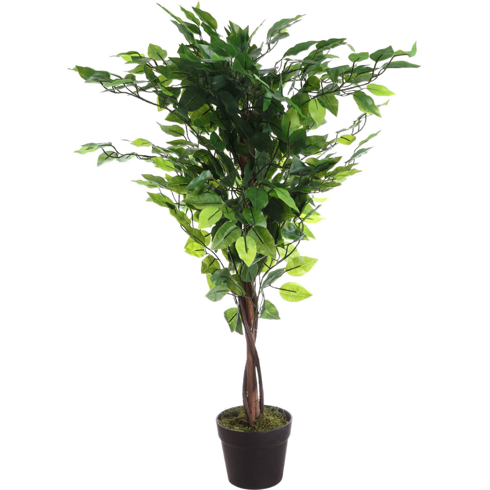 Planta Artificial com Vaso e Folhas 100cm Kasa