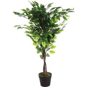 Planta Artificial com Vaso e Folhas 100cm Kasa