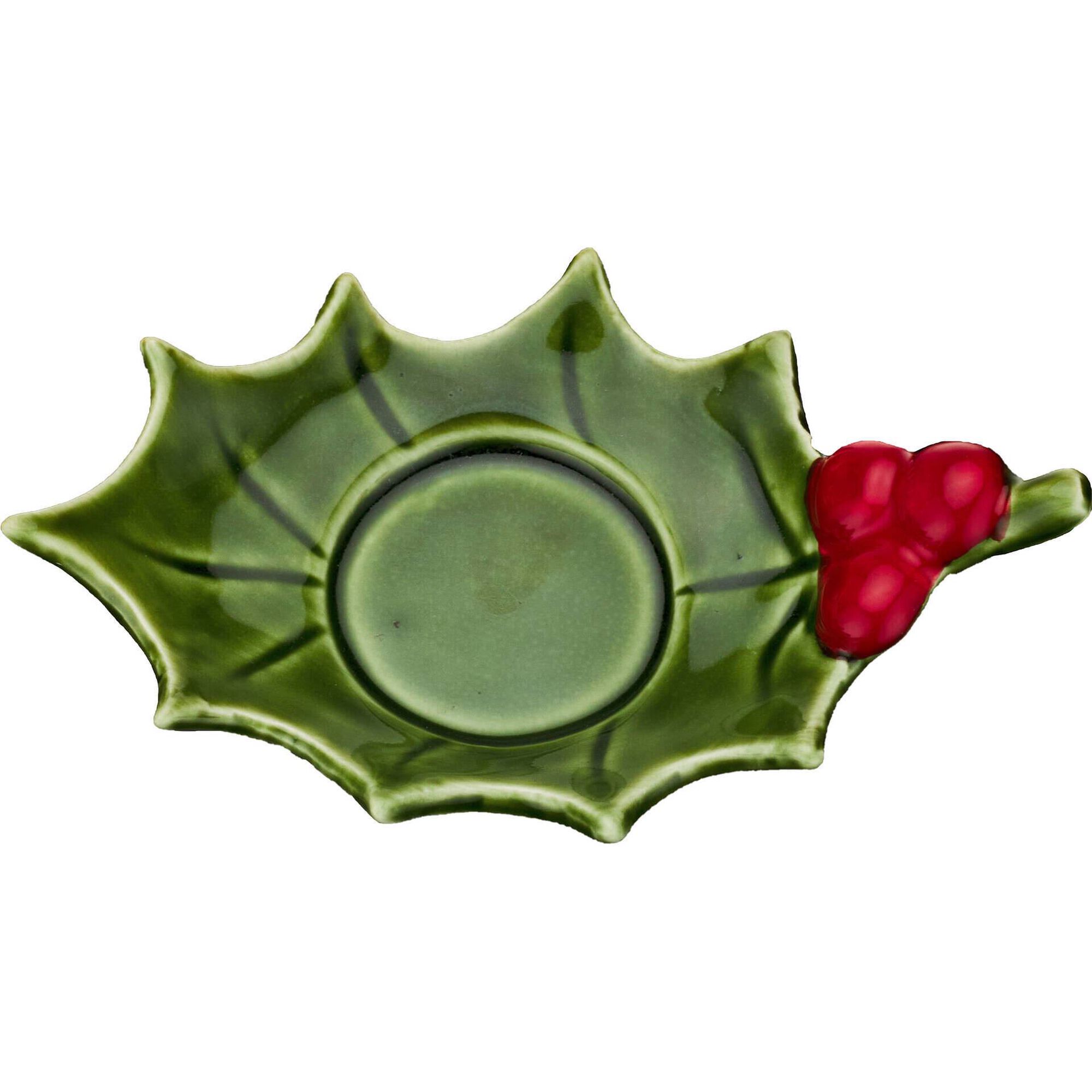 Suporte Tealight Azevinho Cer&acirc;mica Kasa