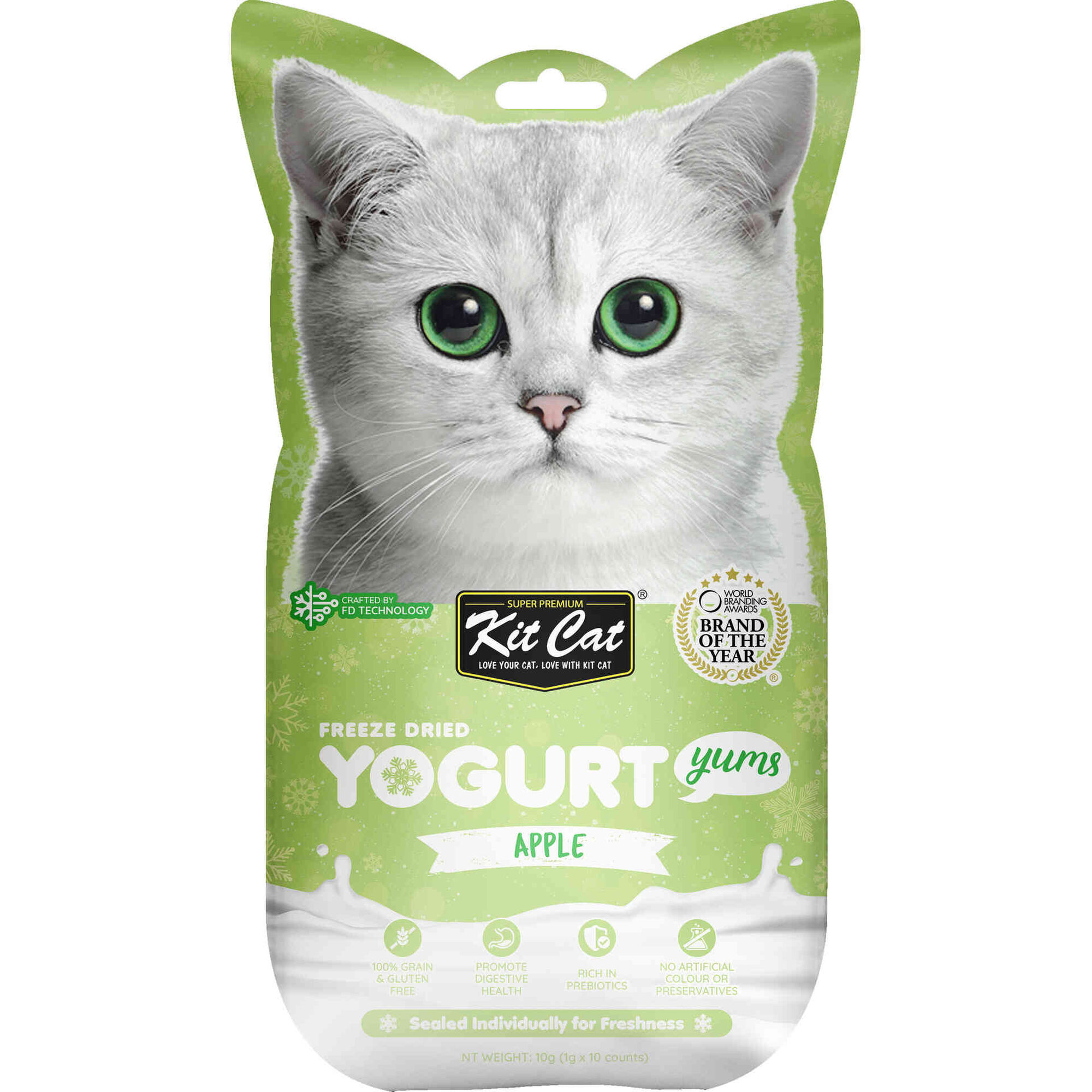 Iogurte para Gato Ma&ccedil;&atilde; Kit Cat