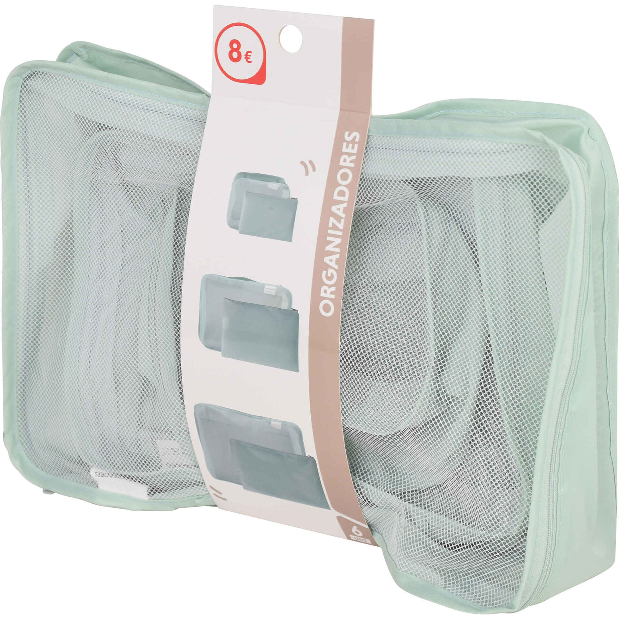 Conjunto 6 Sacos de Arruma&ccedil;&atilde;o para Viagem Bazar&atilde;o