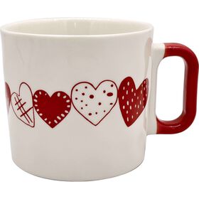 Caneca Cora&ccedil;&otilde;es Branca Kasa