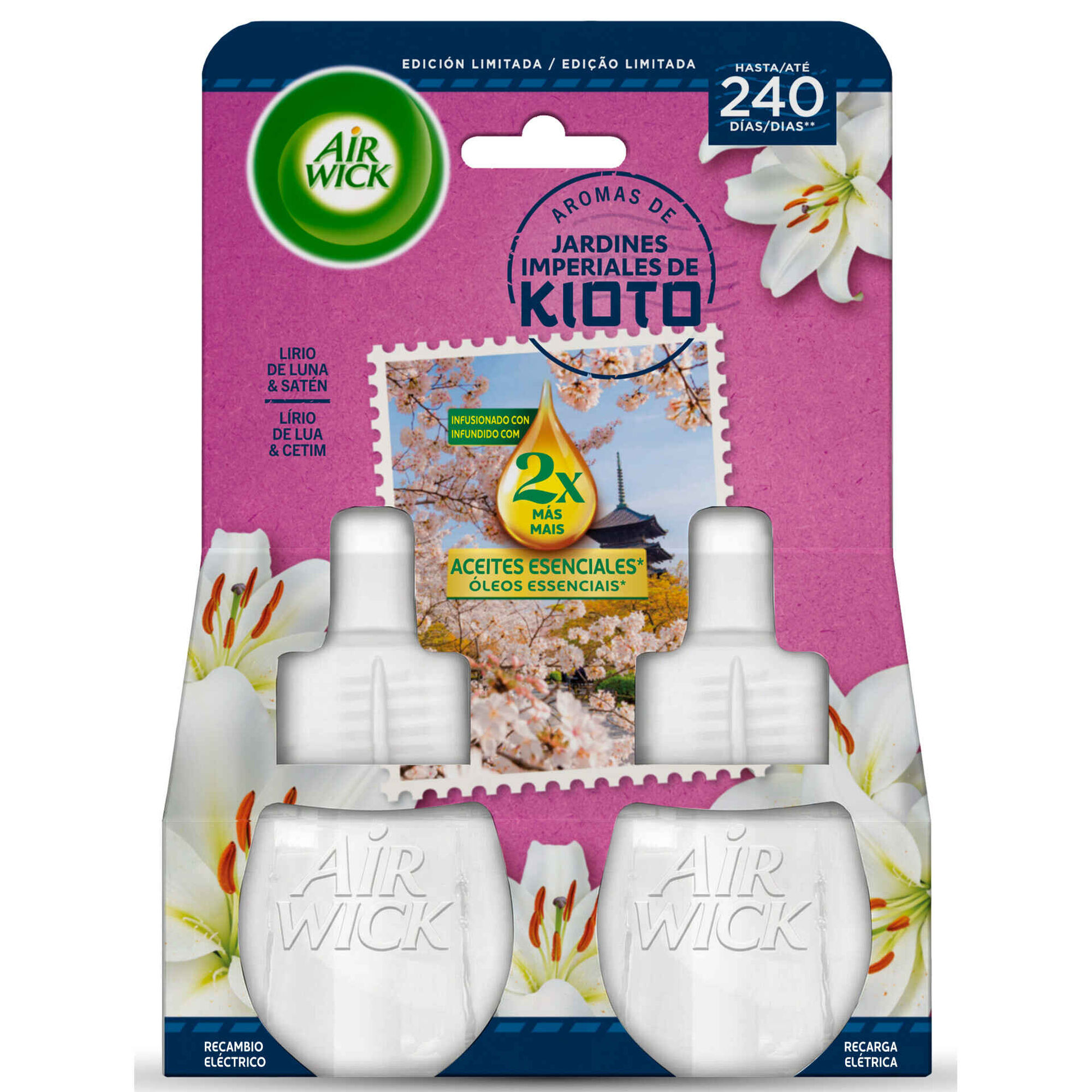 Ambientador Recarga Active Fresh Kioto Air Wick