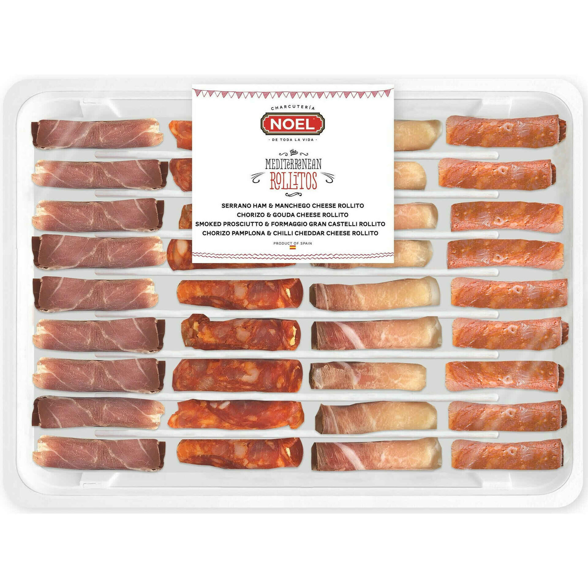 Rolitos de Charcutaria e Queijo