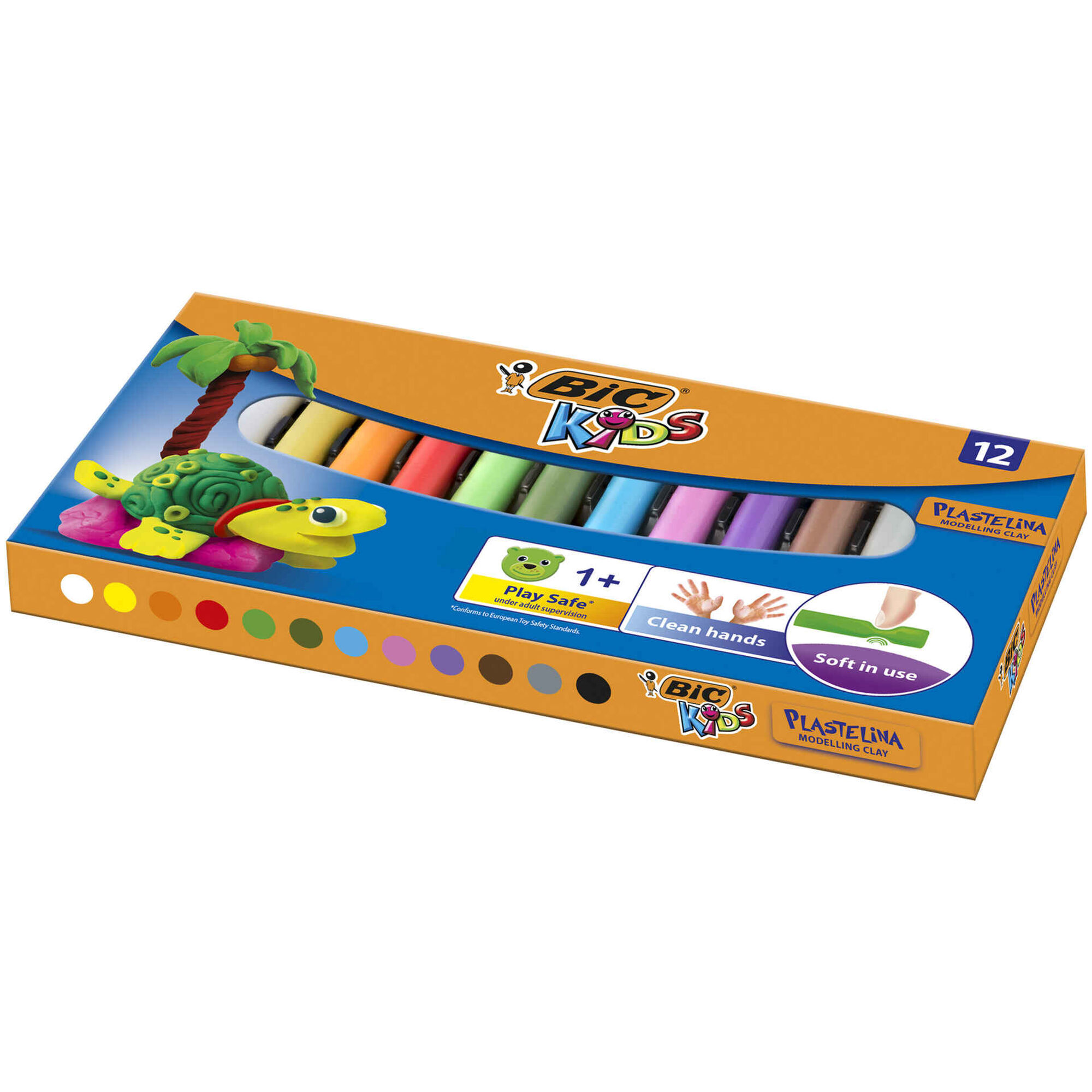 Plasticina com 12 barras Plasticina com 12 barras