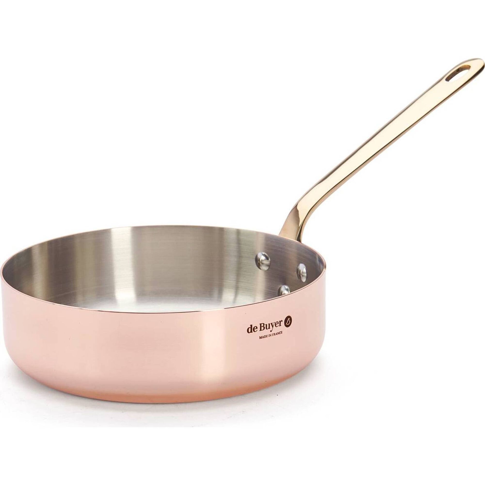 Frigideira Alta Cobre e Inox 20 cm Inocuivre deBuyer