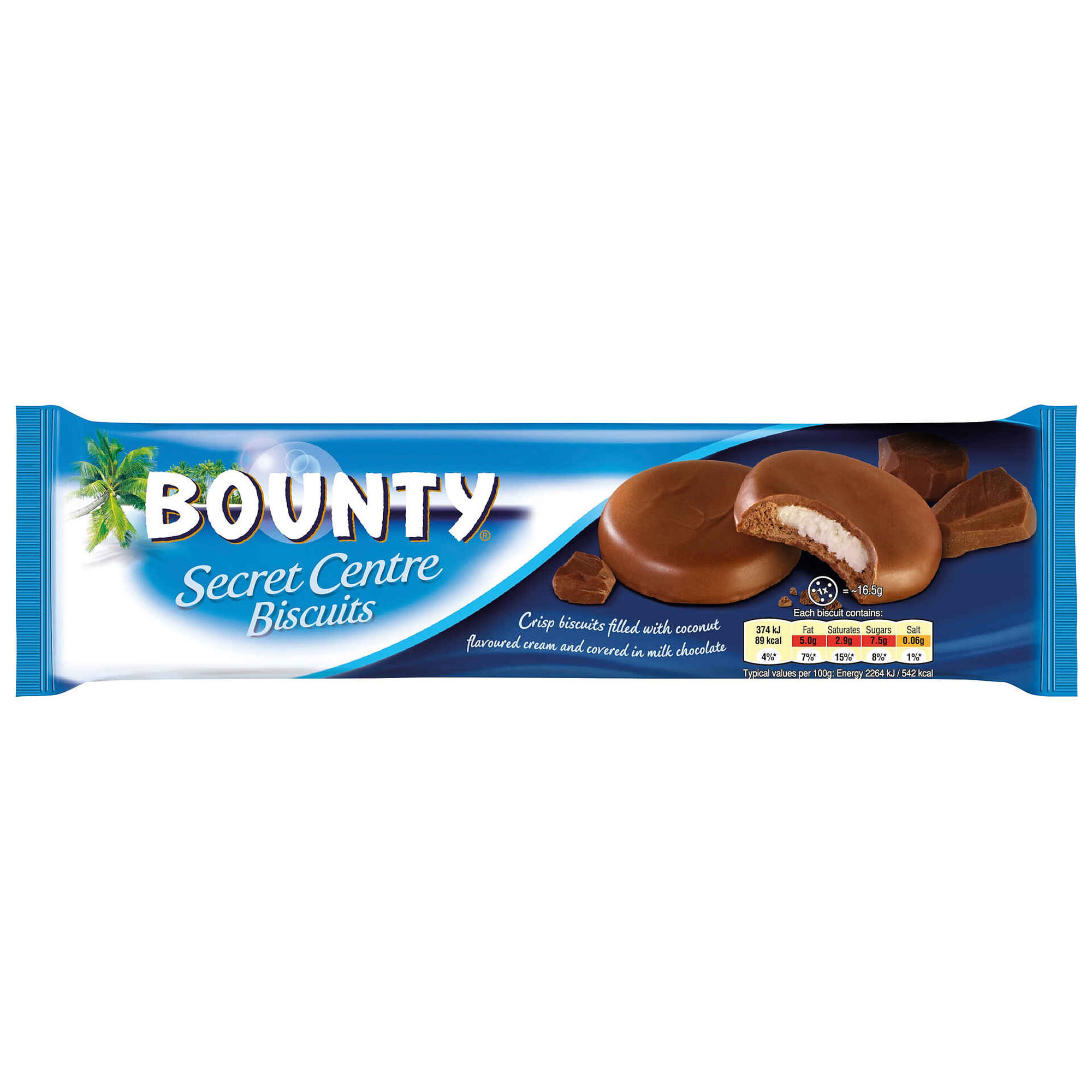 Bolachas Chocolate com Recheio de Coco Secret Biscuits - emb. 132 gr -  Bounty