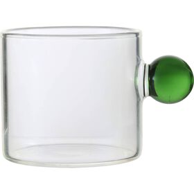 Copo Caf&eacute; 90ml com Asa Bola Verde Kasa