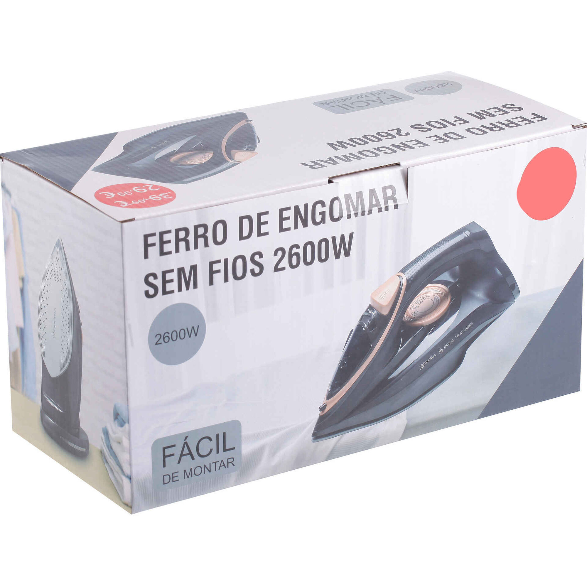 Ferro de Engomar sem Fios 2600W Bazar&atilde;o