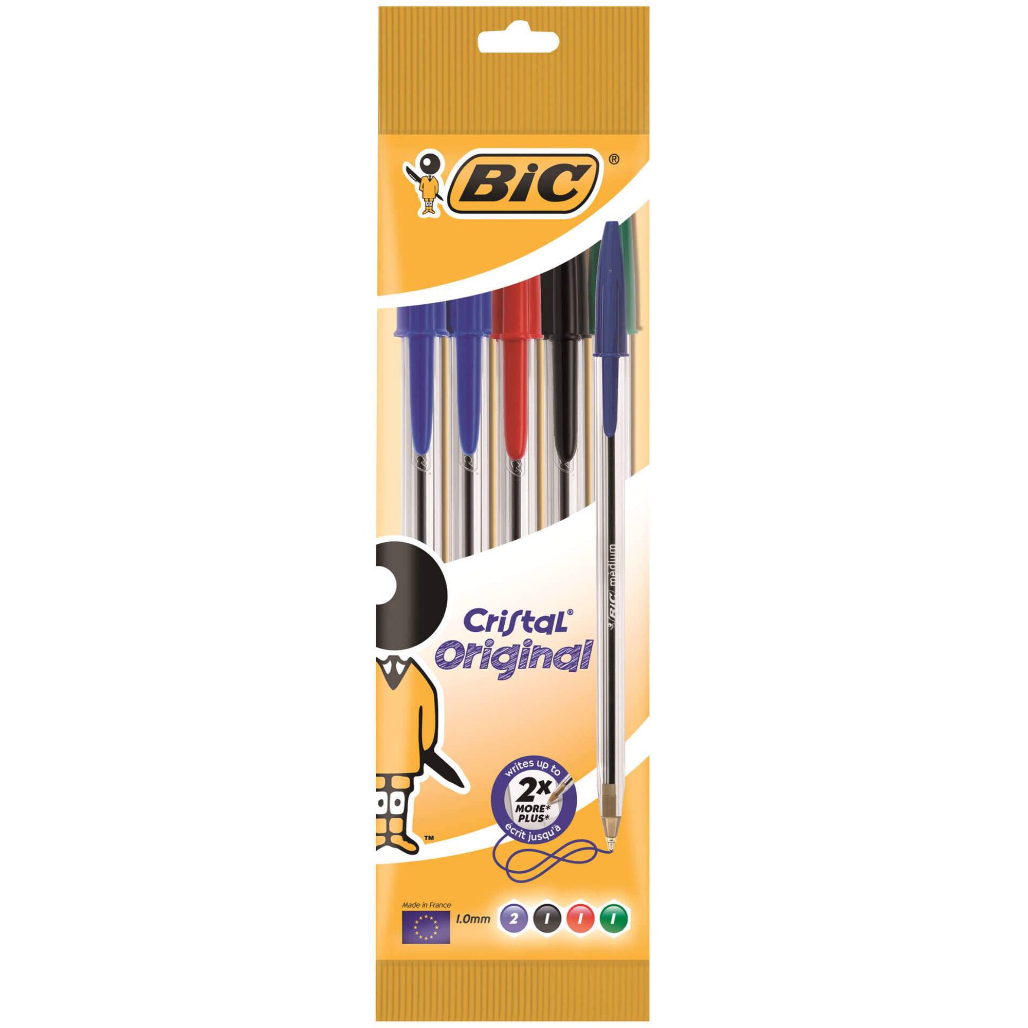 Esferogr&aacute;fica Cristal Original 4 Cores Bic