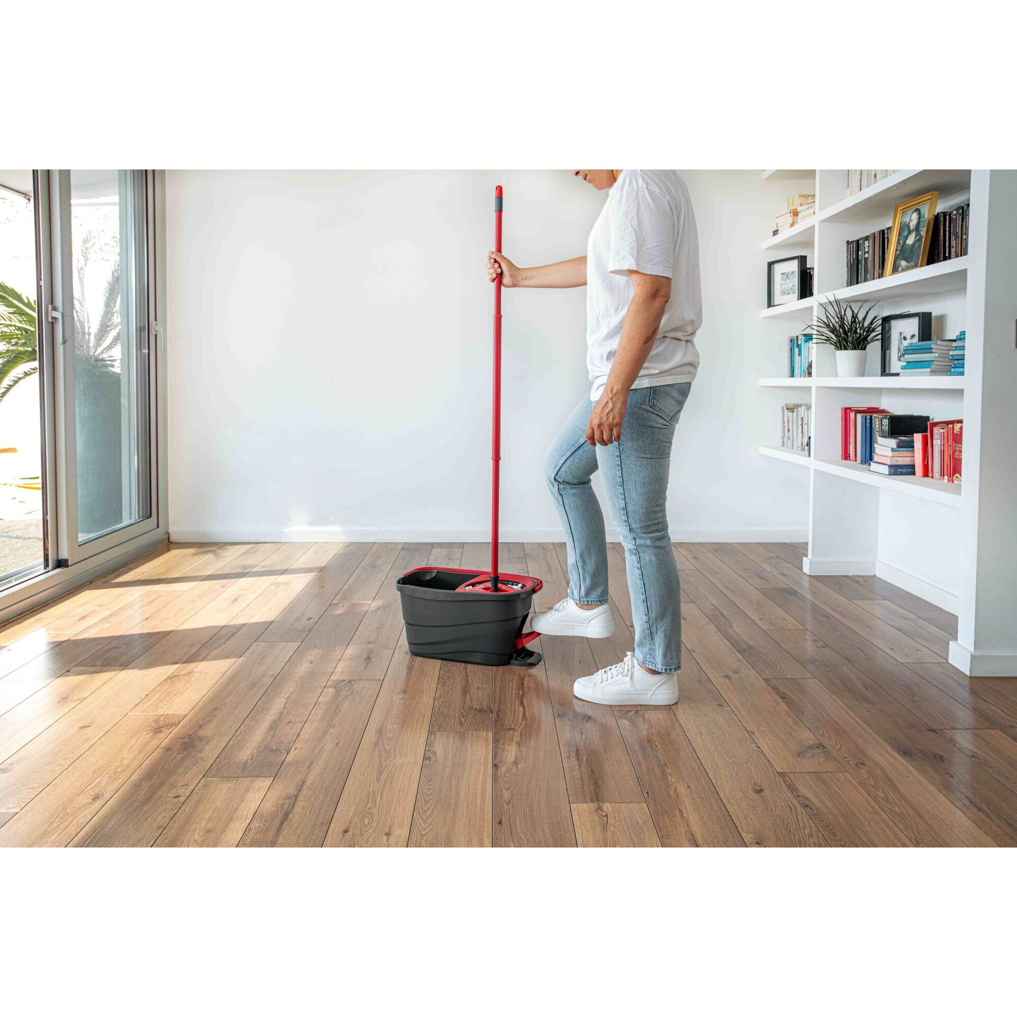 Sistema Turbo Smart Esfregona Microfibras e Balde com pedal