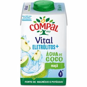 Água de Coco Maçã Compal Vital Eletrólitos