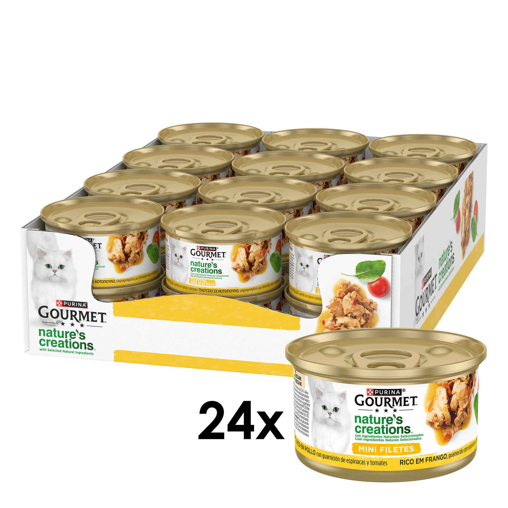 Comida H&uacute;mida para Gato Frango Purina Gourmet Nature