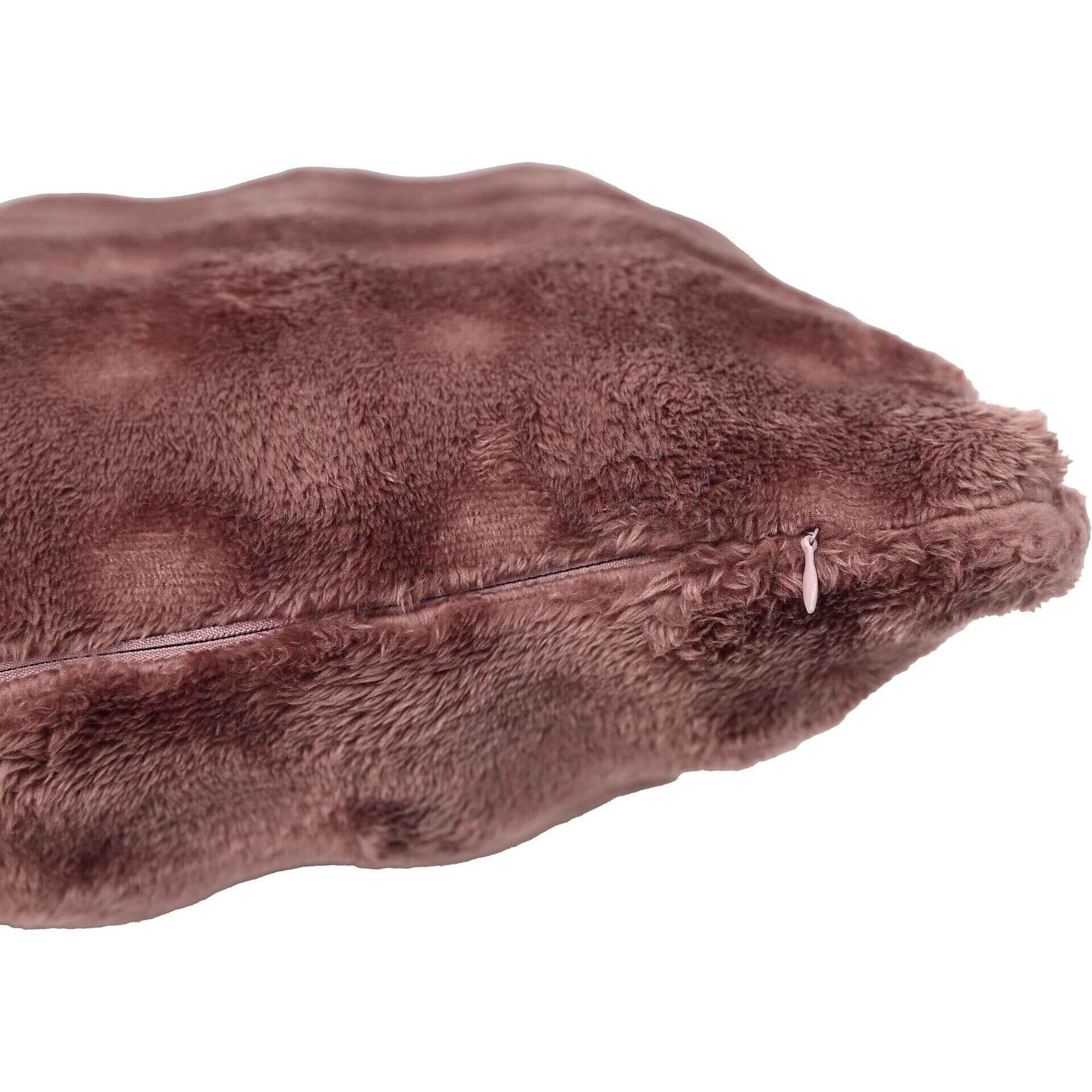 Almofada 45x45cm Pelo Terracota