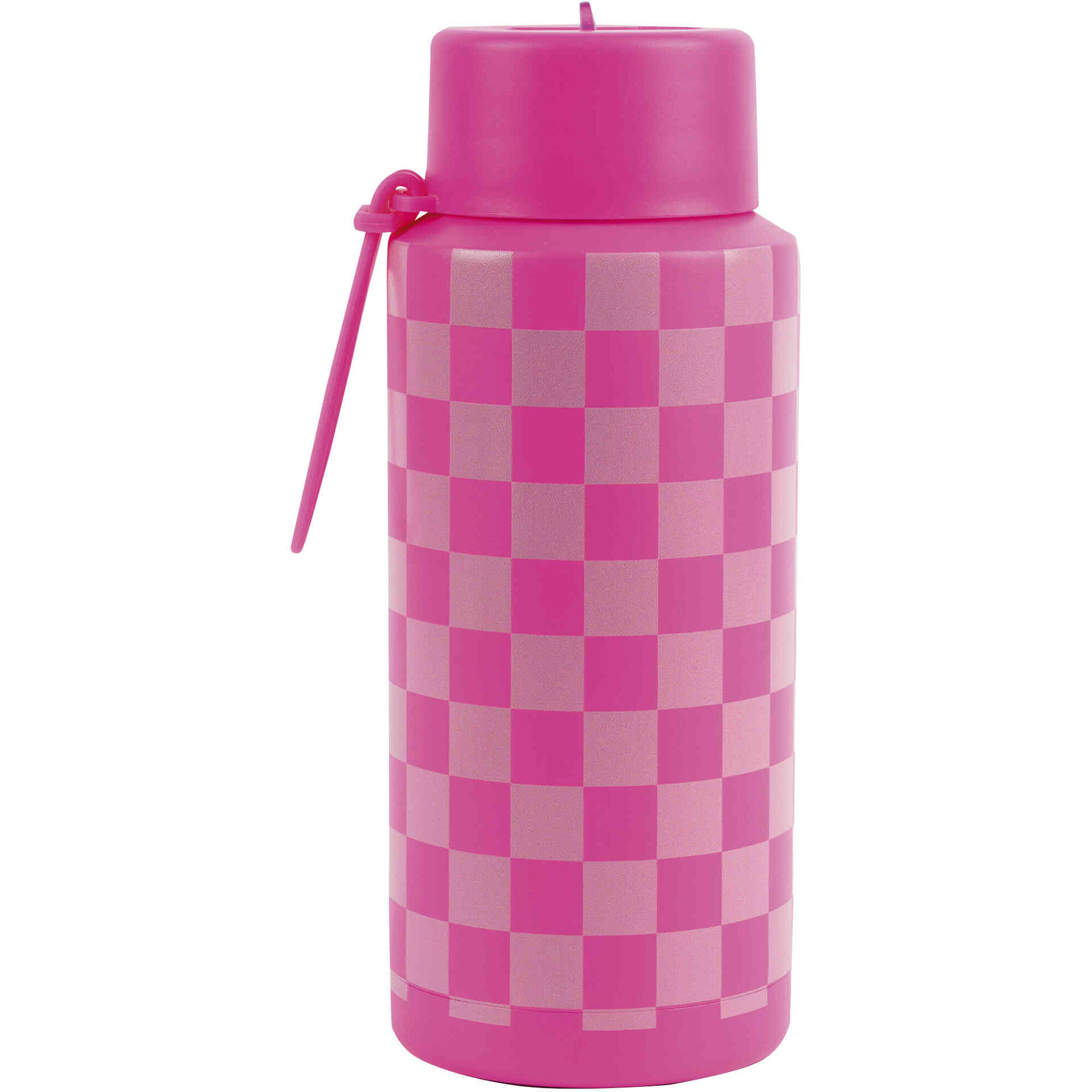 Garrafa T&eacute;rmica 1L Xadrez Neon Rosa Note!
