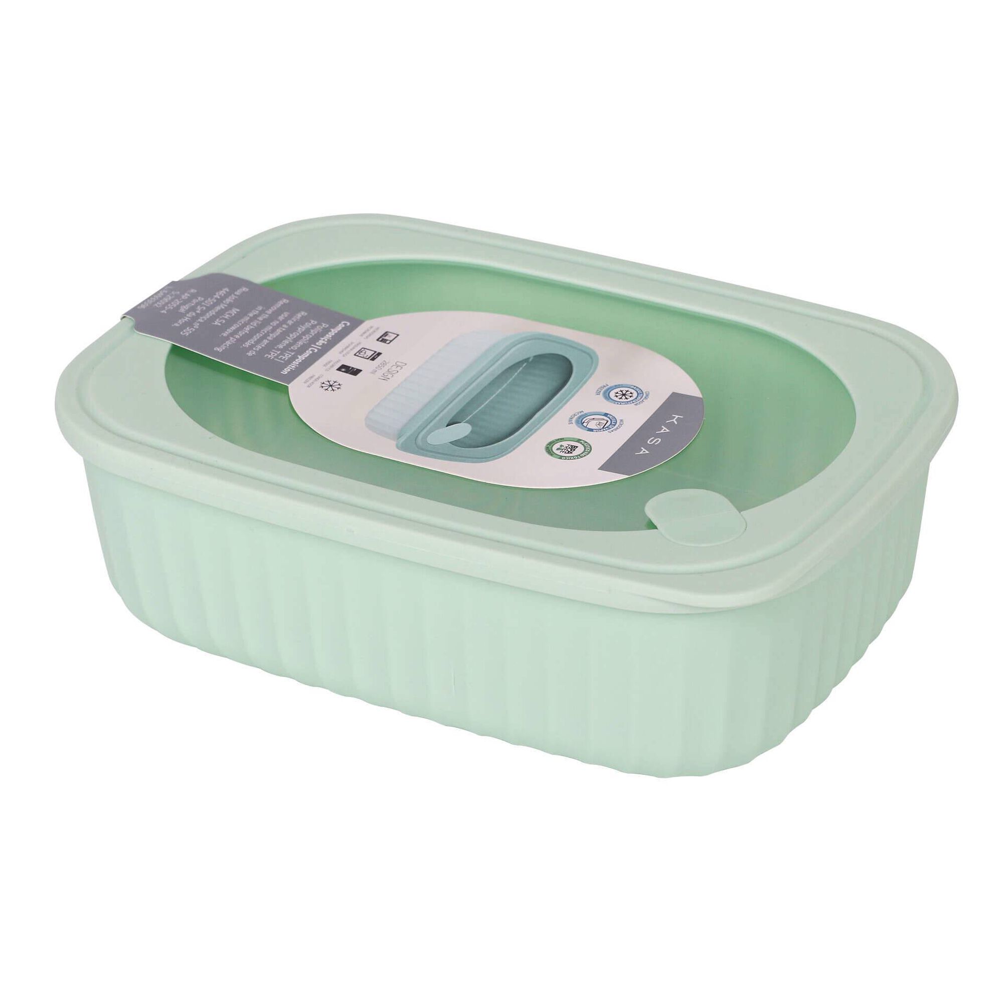 Caixa Herm&eacute;tica 2,85L Azul Design Kasa