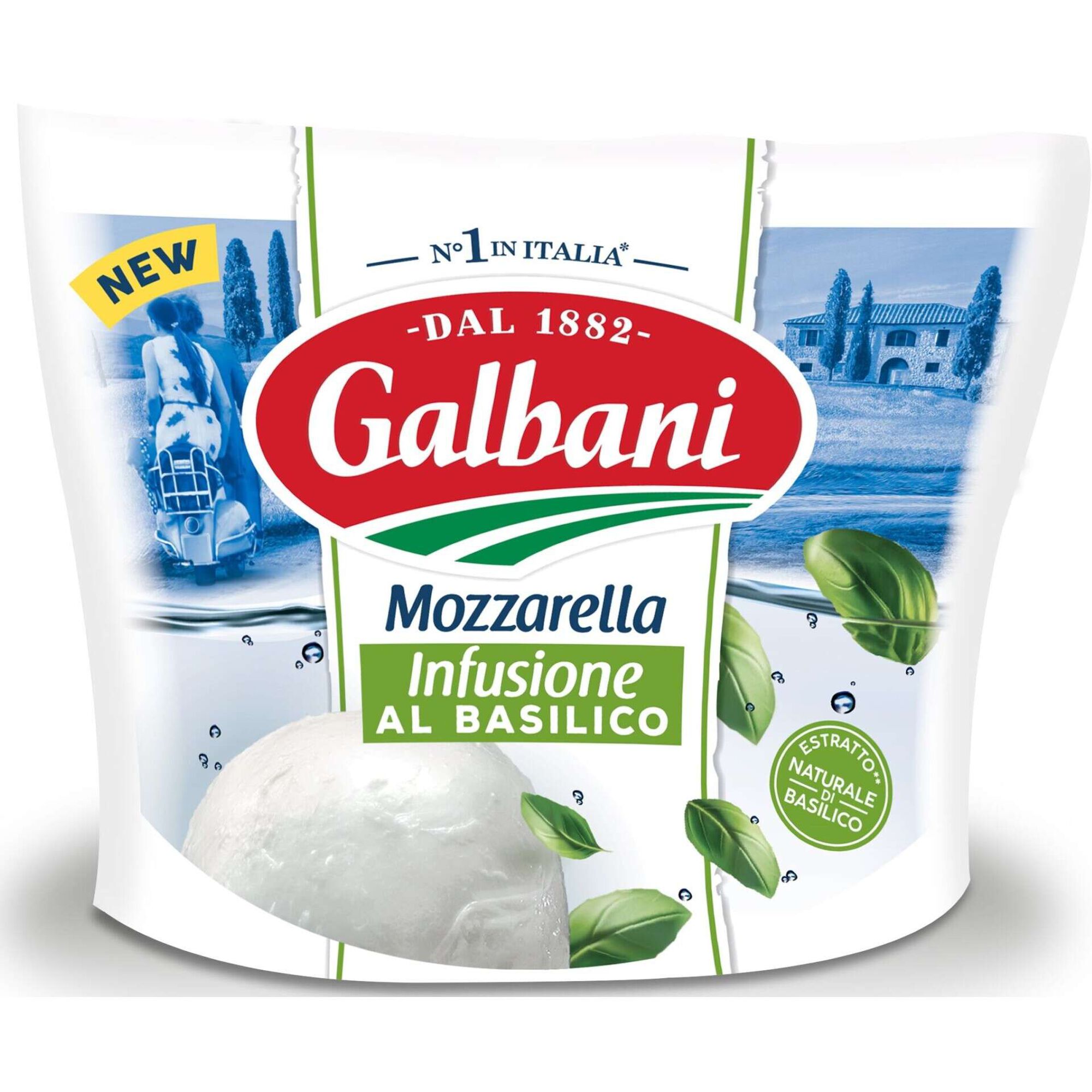 Queijo Mozzarella Infusão Manjericão