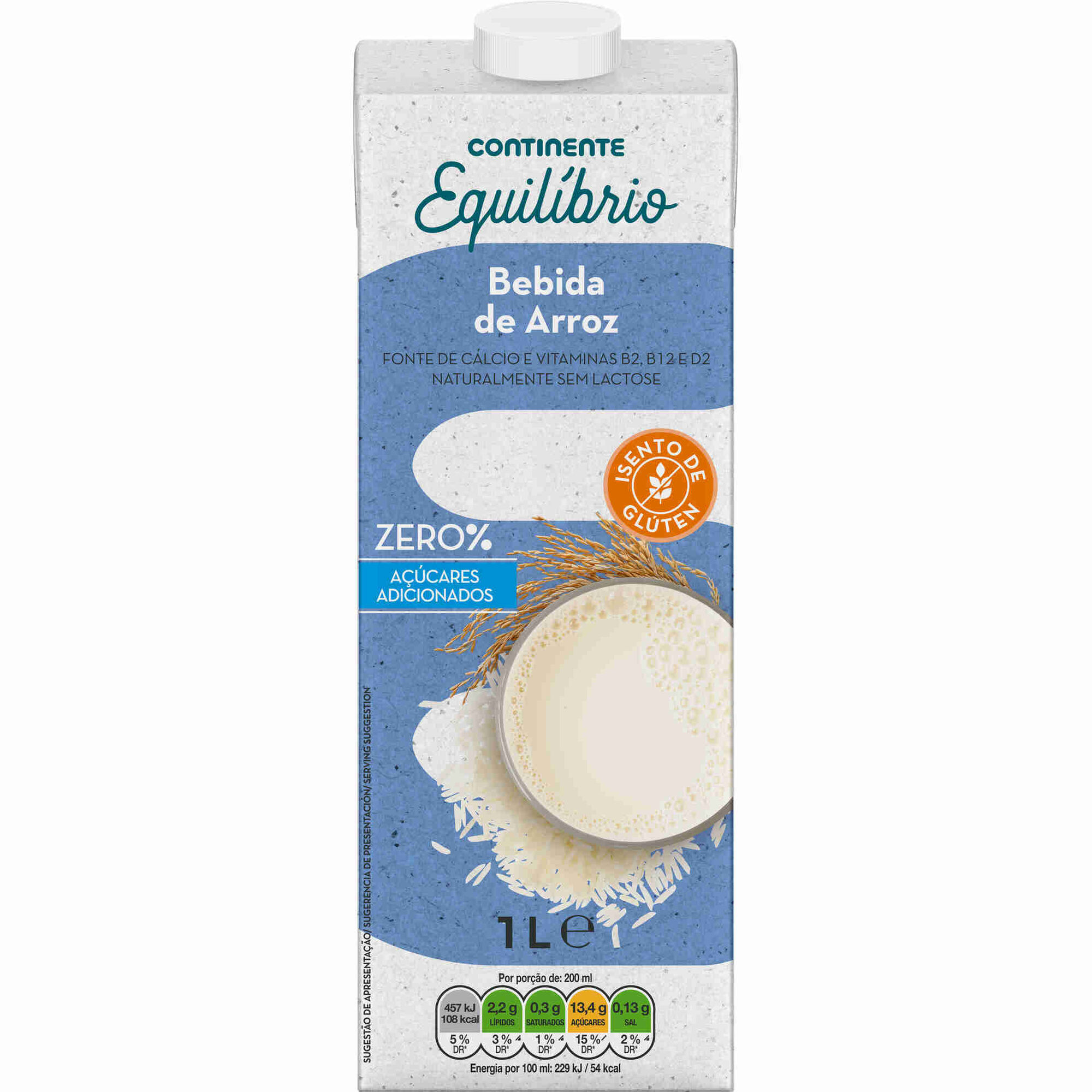Bebida Vegetal de Arroz sem Açúcar