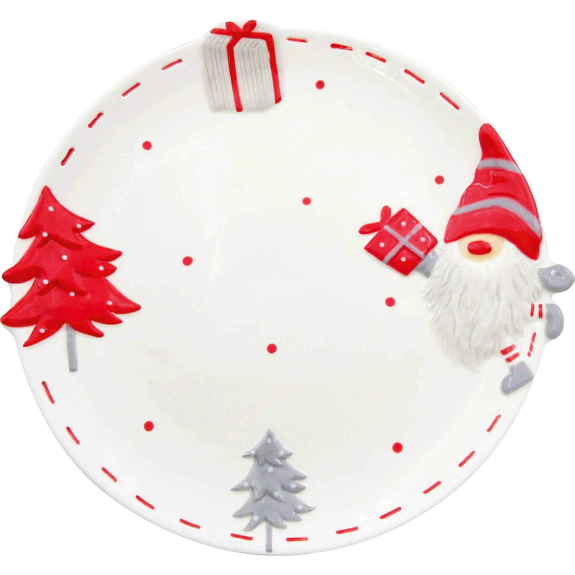 Prato Bolo com Pé Gnomo 28cm