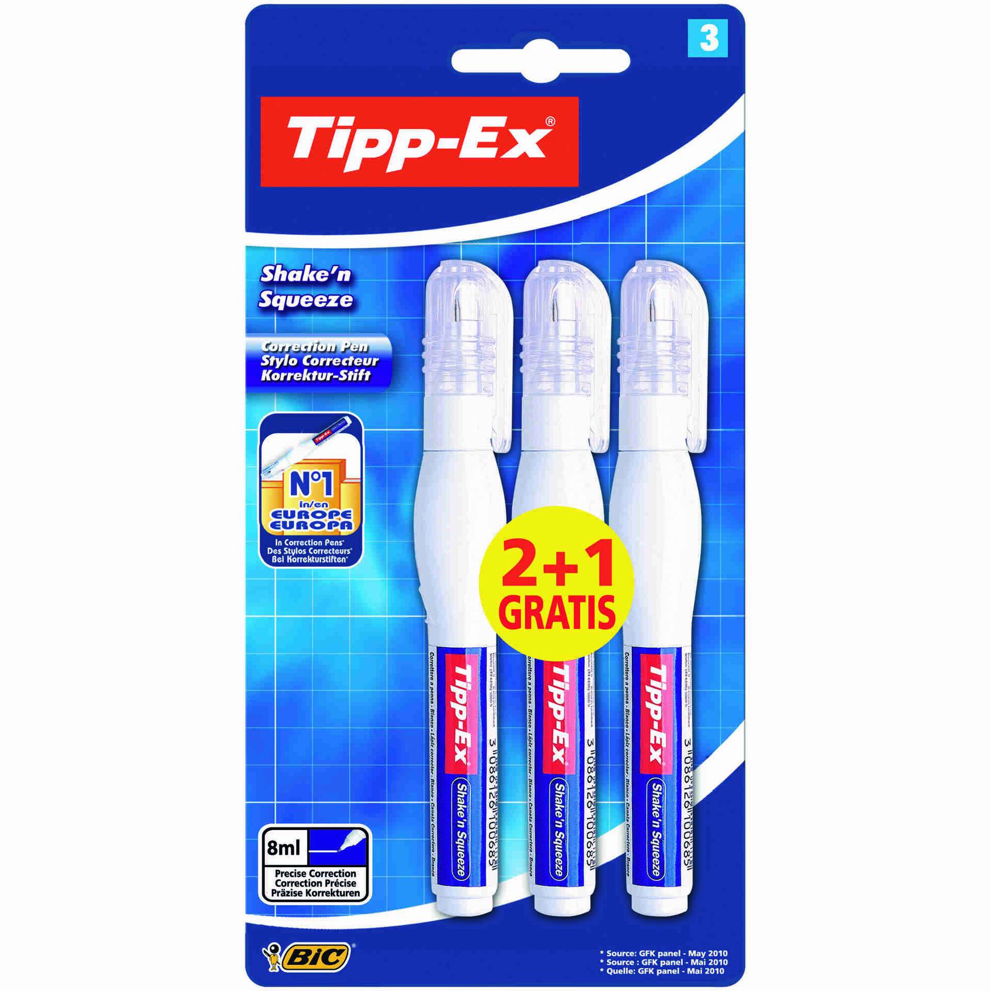 Caneta Corretora Shake'n Squeeze 8ml Tipp-Ex