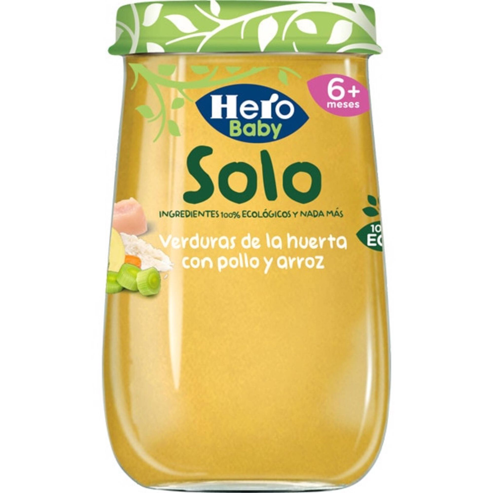 Refeição para Bebé Legumes, Frango e Arroz +6M