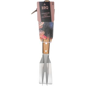 Conjunto 3 Utens&iacute;lios Barbecue