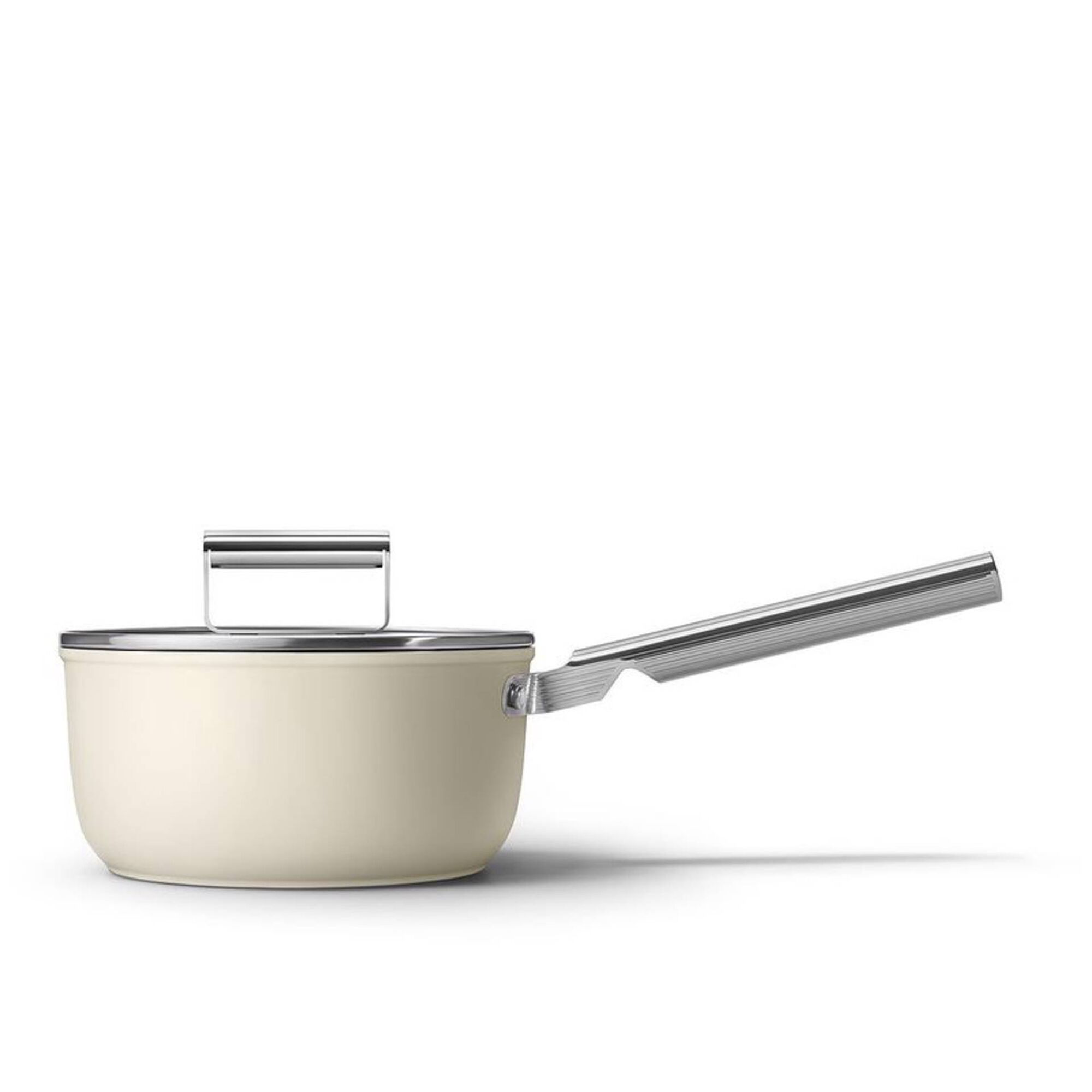 Caçarola Antiaderente Alumínio com Pega 20cm Creme