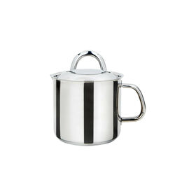 Cafeteira A&ccedil;o Inoxid&aacute;vel com Asa e Tampa 0,9L &Agrave; Portuguesa Kasa